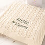 Personalised Luxury Baby Blanket – New Baby Gift Keepsake, thumbnail 1 of 12