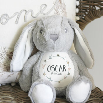 Personalised Bunny Rabbit Plush Toy, 4 of 7