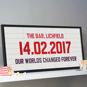 Personalised Cinema Marquee Sign Print, 5 of 9