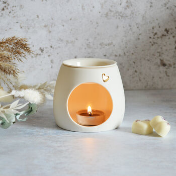 Handmade Porcelain Wax/Oil Burner With A Detachable Lid, 7 of 12
