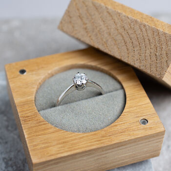Handmade Wooden Engagement Ring Box, 3 of 8