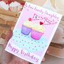 Personalised Cupcake Relation Birthday Card, thumbnail 3 of 10