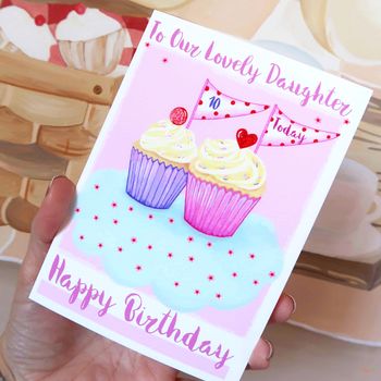 Personalised Cupcake Relation Birthday Card, 3 of 10