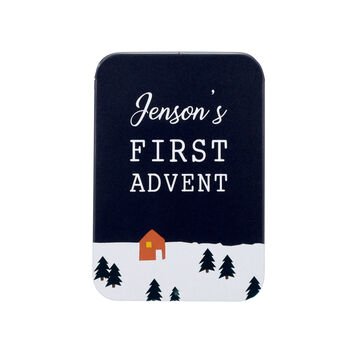 Personalised Baby's First Advent Calendar Tin, 4 of 8