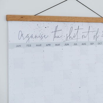 'Organise The Shit Out Of 2026' Wall Planner, 6 of 8