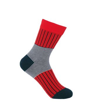 Customised Red Luxury Women's Socks Three Pair Gift, 6 of 6