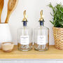 Clear Glass Oil / Vinegar Pourer Bottle With Personalised Label, thumbnail 6 of 8