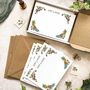 Folk Floral Watercolours Flat Note Card Gift Set, thumbnail 2 of 5