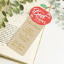 Personalised Apple Teacher Bookmarks Two Designs, thumbnail 3 of 7