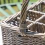 Personalised Wicker Cutlery Caddy Basket, thumbnail 5 of 7