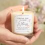Personalised Wedding Witness Thank You Candle Gift, thumbnail 1 of 8