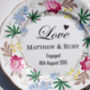 Personalised 'Love' Engagement Vintage China Plate, thumbnail 1 of 5