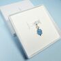 Something Blue Four Leaf Clover Bouquet Charm, thumbnail 6 of 6