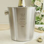 Personalised Mr And Mrs Wedding Day Ice Bucket, thumbnail 1 of 2