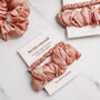 Bridesmaid Proposal Scrunchies Two Pack, 19 Momme Silk, thumbnail 1 of 4