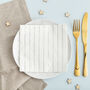 Silver Foil Pinstripe Paper Party Napkins, thumbnail 1 of 3