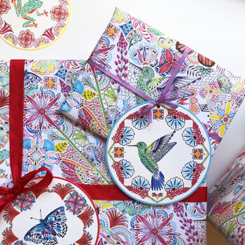 Hummingbird And Dragonfly Gift Wrap, 5 of 9