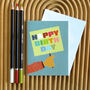 Mini Bold Happy Birthday Card, thumbnail 4 of 4