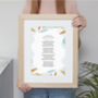 Abstract Design Personalised Poem Print, thumbnail 5 of 8