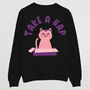 Take A Nap Men's Cat Slogan Sweatshirt, thumbnail 6 of 6