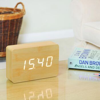 Brick Beech Click Clock White LED, 3 of 3