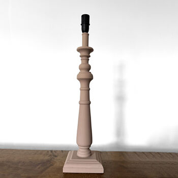 Oltra Wooden Table Lamp Base Painted In Farrow And Ball Paint, 2 of 7