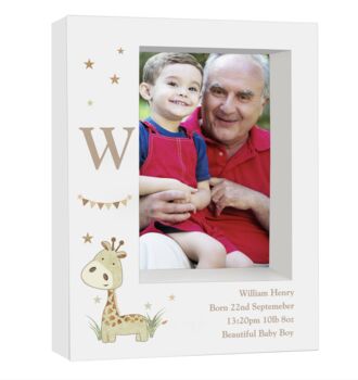 Personalised Giraffe Box Photo Frame, 3 of 3