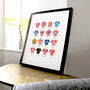 Brentford Classic Retro Football Kits Team Print, thumbnail 2 of 4