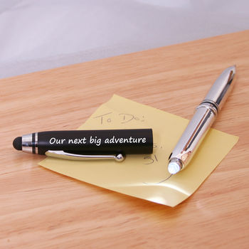 Multifunctional Personalised Pen With Torch And Stylus, 2 of 4