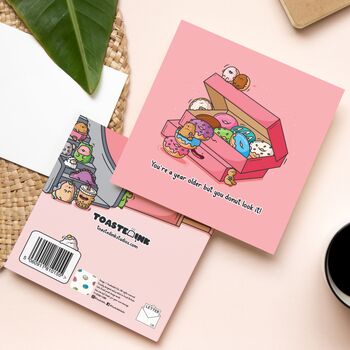 Donut Birthday Card | Cute Greetings Card, 3 of 5