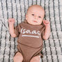 Personalised Name Baby Grow With Star, thumbnail 1 of 9