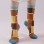 Geometric Print Mid Calf Length Socks, thumbnail 1 of 3