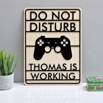 Personalised Do Not Disturb Gaming Sign, 6 of 7