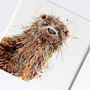 Inky Otter Illustration Print, 2 of 12