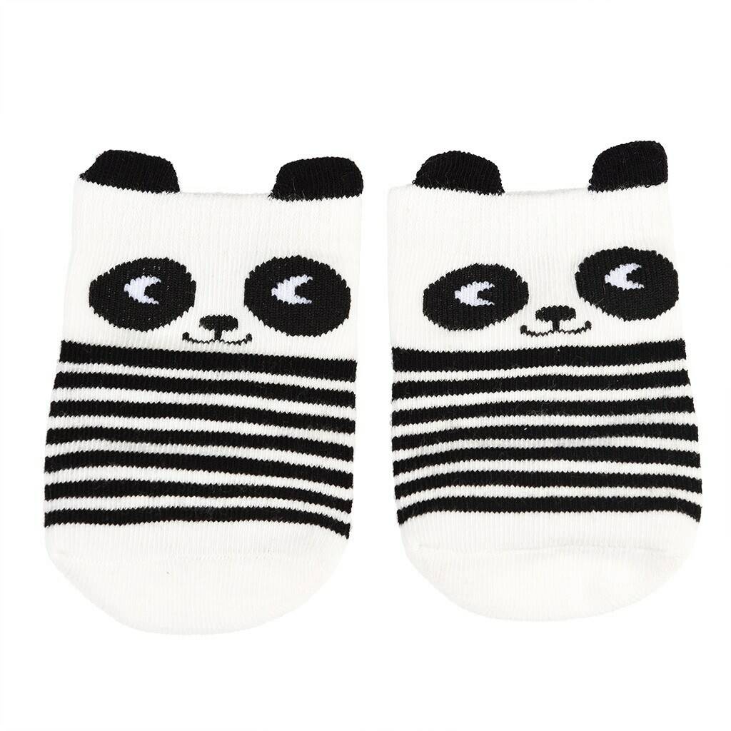 Organic Panda Monochrome Baby Socks In Gift Box By Little Baby Company ...