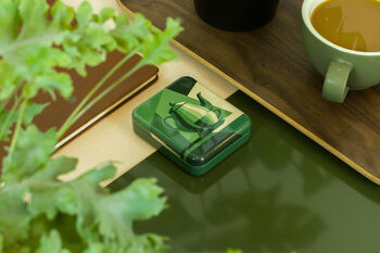 Tea Bag Travel Pocket Tin Tea Lover Gift Storage Box | Tea Ometry, 3 of 9