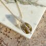 Zelda Smokey Quartz Minimal Plated Chain Necklace, thumbnail 4 of 6