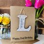 Personalised 2nd Birthday Letter Wooden Keepsake Card, thumbnail 8 of 11