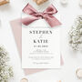 Luxury Ribbon Wedding Invitation With Envelope The Betsy Collection, thumbnail 4 of 12