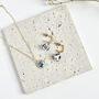 Handmade Clay Blue Floral Earring And Necklace Gift Set, thumbnail 1 of 5