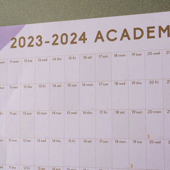 2023 2024 Academic Wall Planner | Abstract Organic, 2 of 7