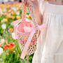 Girls Personalised Tulip Straw Bag, thumbnail 5 of 5