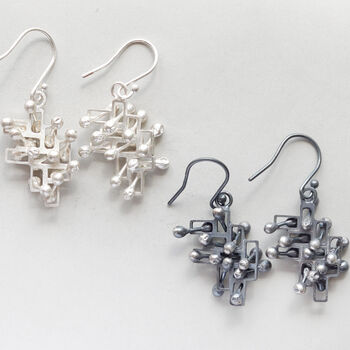 Statement Kinetic Fidget Drop Fidget Earrings, 2 of 4