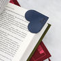 Personalised Leather Heart Page Corner Bookmark, thumbnail 5 of 11