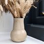Handmade Ceramic Vase In Oatmeal, thumbnail 1 of 2