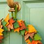 Felt Woodland Autumn Wreath, thumbnail 2 of 2