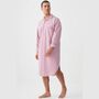 Men's 'St James Red' Pinstripe Crisp Cotton Nightshirt, thumbnail 3 of 4