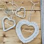 Handmade Macrame Heart Wall Hanging, Nursery Wall Decor, thumbnail 2 of 5
