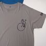 Monogrammed Cyclist T Shirt, thumbnail 1 of 8