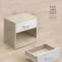 Set Of One/Two Bedside Table With Drawer End Table, thumbnail 11 of 12